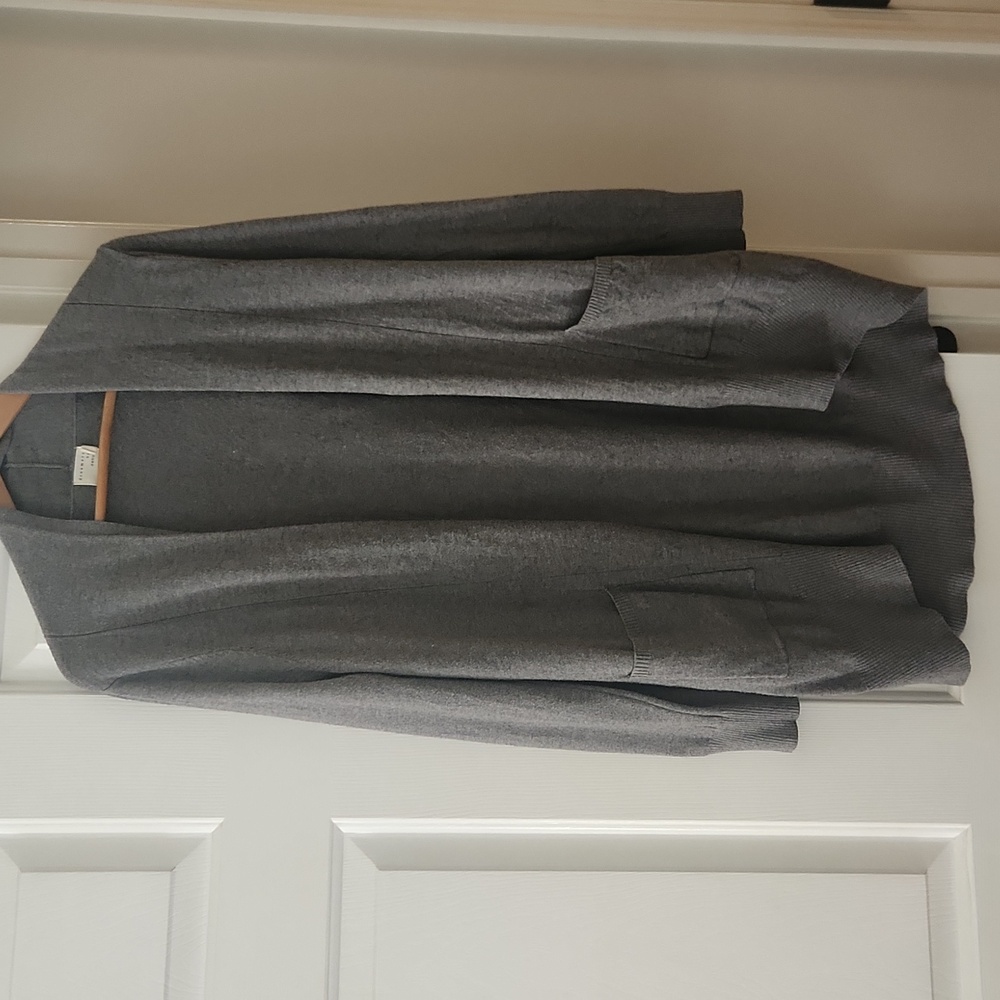 Dreamers by Debut Long Gray Cardigan Size M/L - Picture 6 of 8